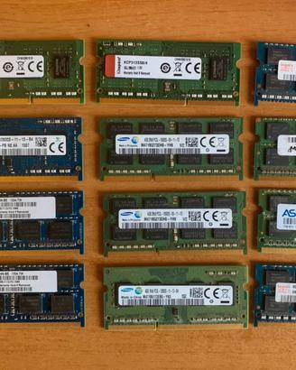 Disponibile ddr3 1x8/2x8 pc3/L 12800/10600