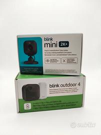 Kit 2 Telecamere Blink Outdoor 4 + Blink Mini 2K