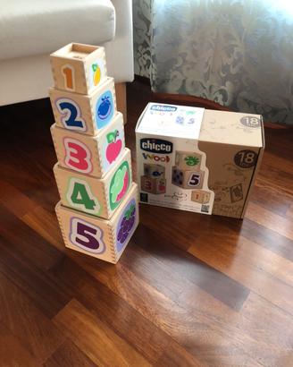 Cubi Impilabili Chicco Wood