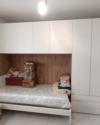 letto, armadio a ponte, comodino bambino/a
