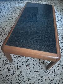 Elegante tavolino da salotto con piano vero marmo