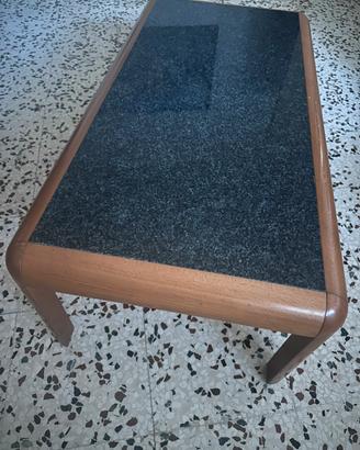 Elegante tavolino da salotto con piano vero marmo