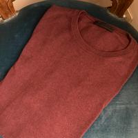 Maglione cotone uomo 48 prada vinaccia