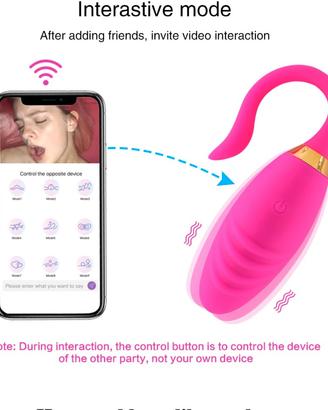 Vibratore con video chiamata a distanza illimitata