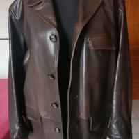 Giacca imbottita in pelle, donna testa di moro