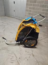 carrellino trasporto bimbi per bici