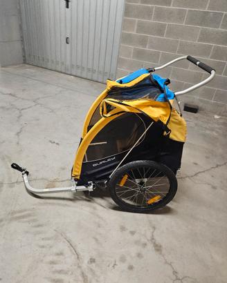carrellino trasporto bimbi per bici