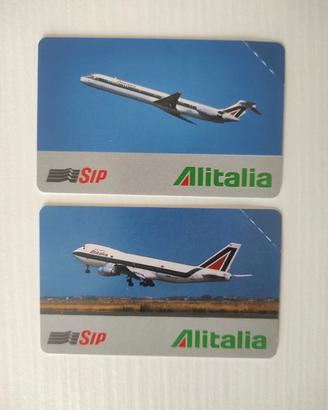 Schede Telefoniche Coppia Alitalia G110/111 [Magne