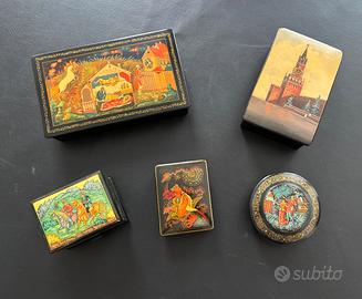 scatolette russe artigianato 