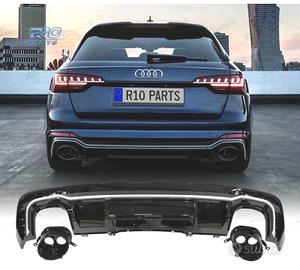 DIFFUSORE PER AUDI A4 20- LOOK RS4