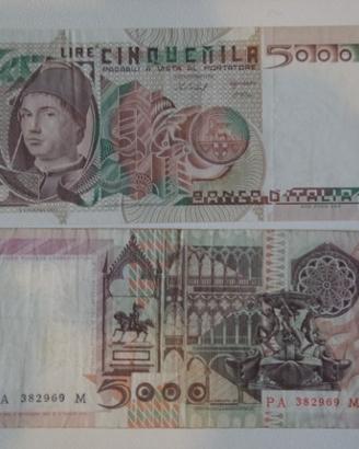 Banconota, Moneta di carta 5000 Lire Italia 1979