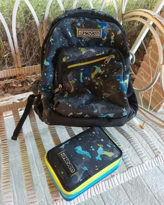 Zaino scuola seven advanced dual detach 