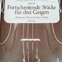 Fortschreitende Stücke für drei Geigen Heft III