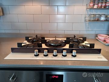 PIANO COTTURA GAS FRANKE VETRO CERAMICA 5 FUOCHI