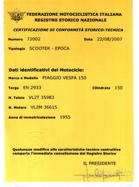 Piaggio Vespa 150 (VLB1) - 1955