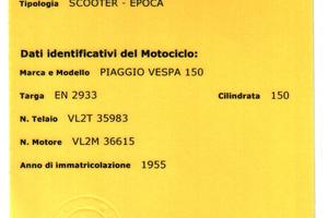 Piaggio Vespa 150 (VLB1) - 1955