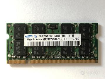 Memoria RAM 1GB DDR2 PC2 5300s 667 