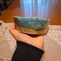 Vassoio ovale Nino Parrucca n.138 in ceramica