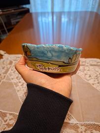 Vassoio ovale Nino Parrucca n.138 in ceramica