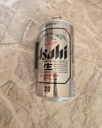 latta 2L ashai birra giapponese vuota