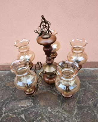 Lampadario da interno anni 70