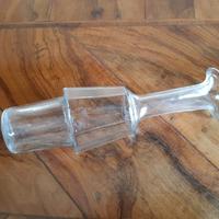 Antica ampollina da oliera in vetro fine '800