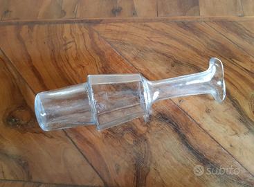 Antica ampollina da oliera in vetro fine '800