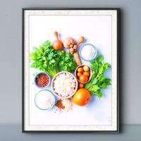Poster con ingredienti 