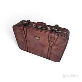 Valigia vintage in ecopelle degli anni 80 