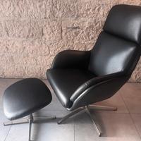 poltrona in similpelle girevole nuova