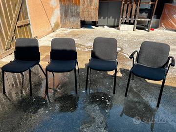 4 sedie ufficio/conferenza