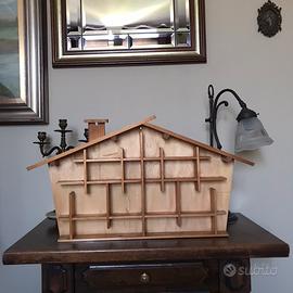 Vintage porta oggetti legno