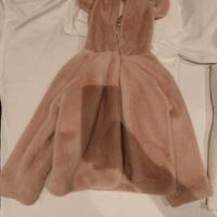 Cappottino pelliccia ecologica rosa