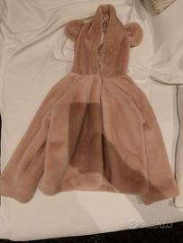 Cappottino pelliccia ecologica rosa