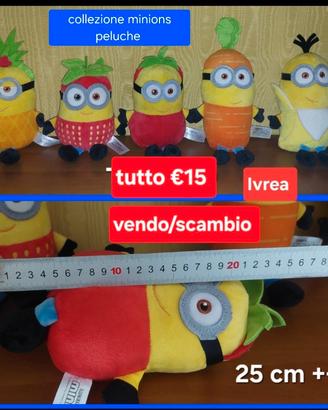 Collezione minions peluche 