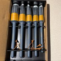 Set 5 spazzole per Dettagli Auto, Interni Esterni