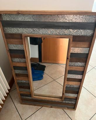 Specchio cornice legno