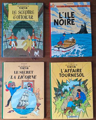 Lotto 11 fumetti Tintin, Hergé, Casterman 