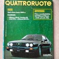 rivista quattroruote 1983