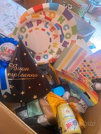 Set box compleanno con cibo