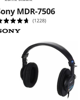 sony mdr-7506 cuffie professionali headphones 