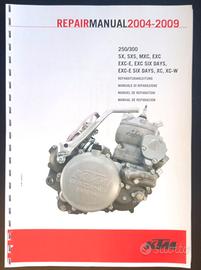 Manuale officina motore KTM 2T exc sx xc 2004/2009