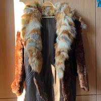 Giacca in pelle con pelliccia di lapin Lardieri