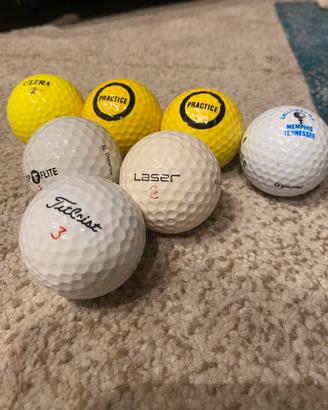 Lotto 7 Palline da Golf miste