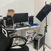 Studio musicale con accessori