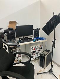Studio musicale con accessori