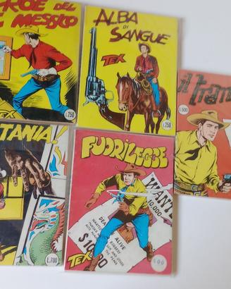 Tex gigante 5 numeri differenti ristampe