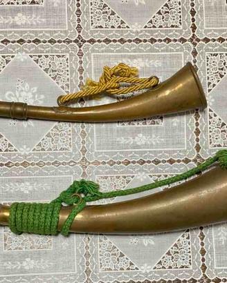 Trombe in ottone antiche