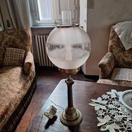 Lampada ad olio antica fine 800