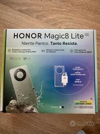 HONOR MAGIC8 LITE 8gb 512gb + cover + adattatore